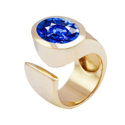 Solitaire Ceylon Sapphire Men's Ring 3 Ct Wedding Anniversary Jewelry