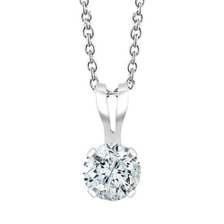 Solitaire Necklace Diamond Gold Pendant