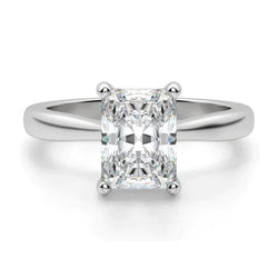 Solitaire Ring With Radiant Lab Grown Diamond