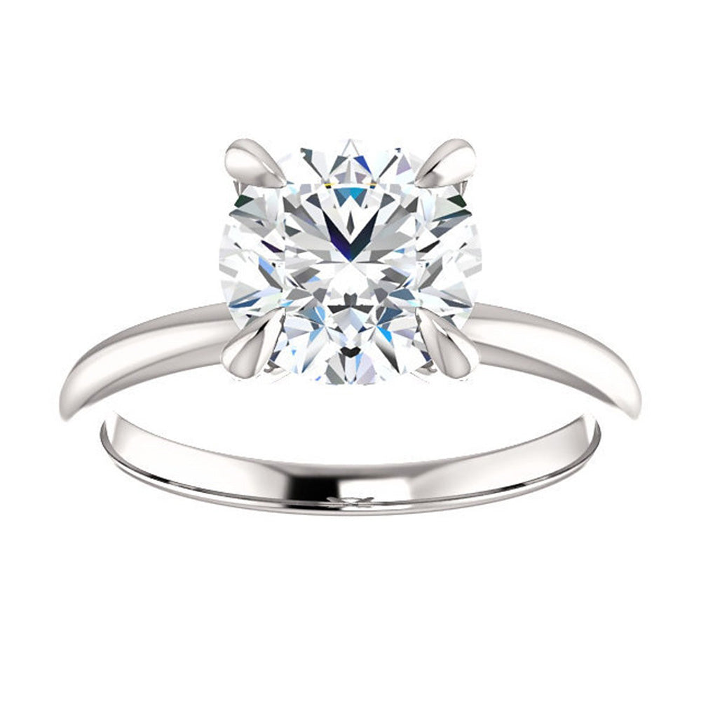 Solitaire Ring Round Old Mine Cut Large Lab Grown Diamond Women’s Jewelry 7 Carats