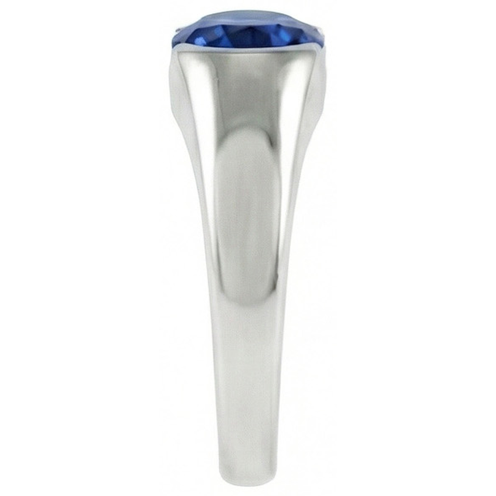 Natural Real ( Not Lab Grown )  Sparkling 2 Carat Oval Ceylon Blue Sapphire Solitaire Ring