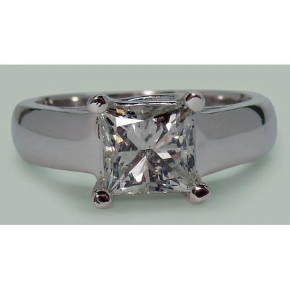 Sparkling Princess Diamond Solitaire Ring