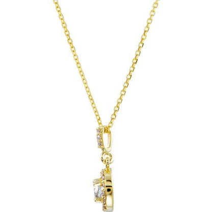 Sparkling 1.45 Carats GIA CERTIFIED Lab Grown Diamonds Pendant Necklace Yellow Gold 14K