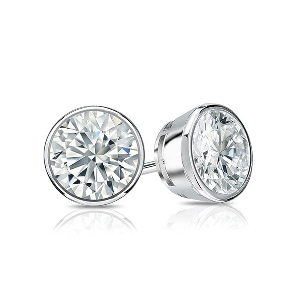 natural round diamond 2.50ct watch side angle