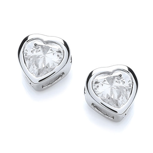 Sparkling GIA Certified Lab Grown Diamond Gold Stud Earrings 3 Carats Bezel Set Jewelry