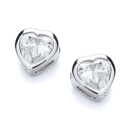 Sparkling GIA Certified Lab Grown Diamond Gold Stud Earrings 3 Carats Bezel Set Jewelry