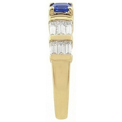 Natural Real ( Not Lab Grown )  Sri Lanka Blue Sapphire 2.51 Carat Ring Yellow Gold 14K