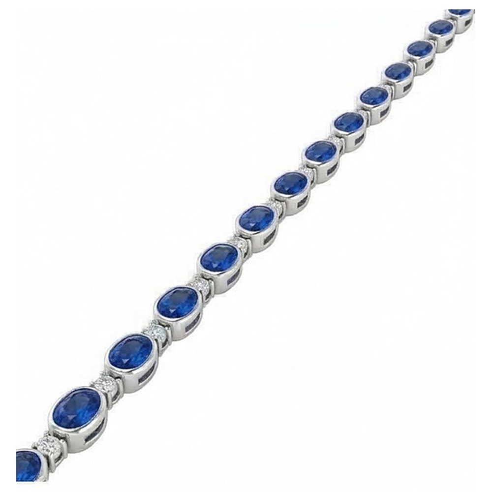 Sri Lanka Color Blue Sapphire IGI CERTIFIED Diamond 40.25 Carats Women Necklace