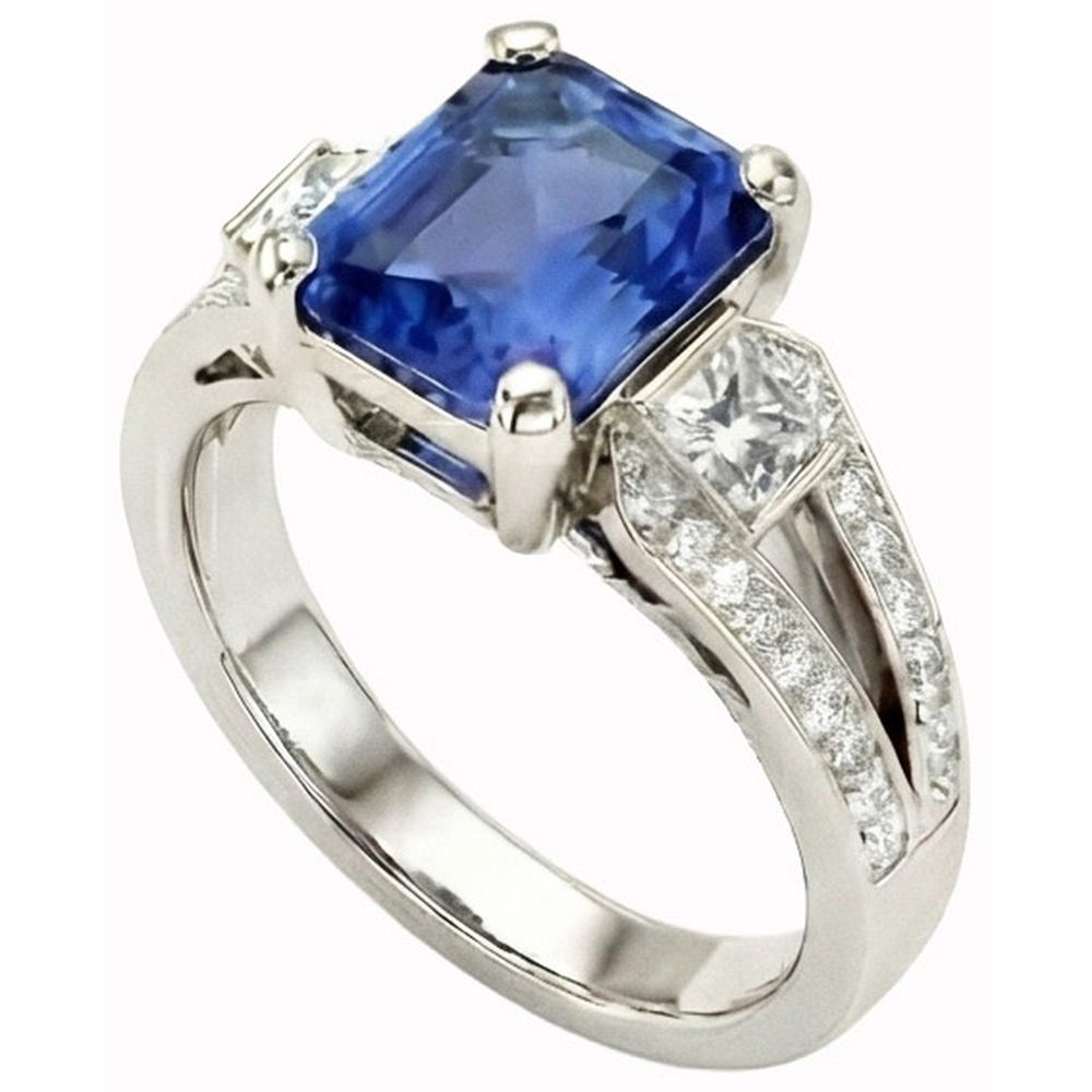 Natural Real ( Not Lab Grown )  Sri Lanka Gemstone Engagement Ring