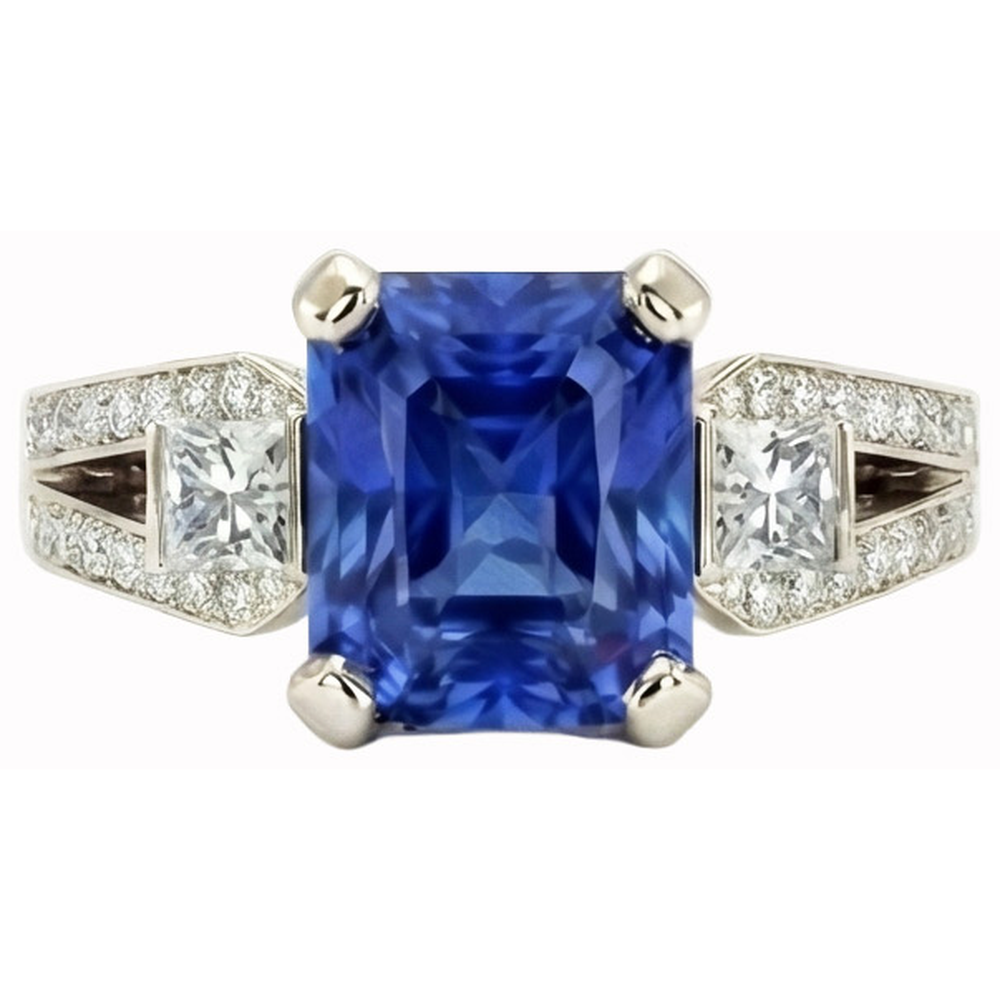 Natural Real ( Not Lab Grown )  Sri Lanka Gemstone Engagement Ring