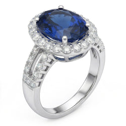 Sri Lanka Stone Halo Natural Earth Mined Diamond Jewellery