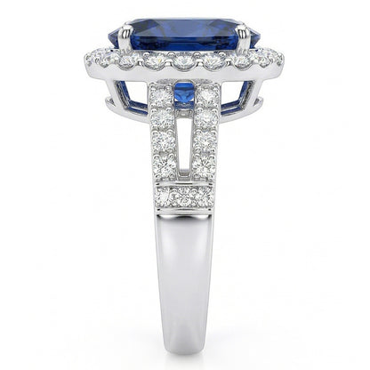 Sri Lanka Stone Halo Natural Earth Mined Diamond Jewellery