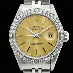 Ss Jubilee Bracelet Date Just Ladies Watch Stick Dial Rolex