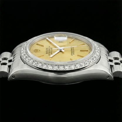 Ss Jubilee Bracelet Date Just Ladies Watch Stick Dial Rolex