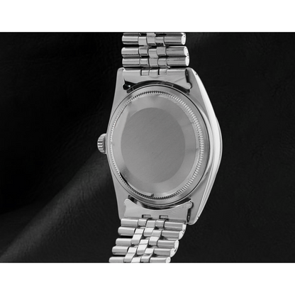 Ss Jubilee Bracelet Rolex Date Just Men Watch White Roman Dial QUICK SET