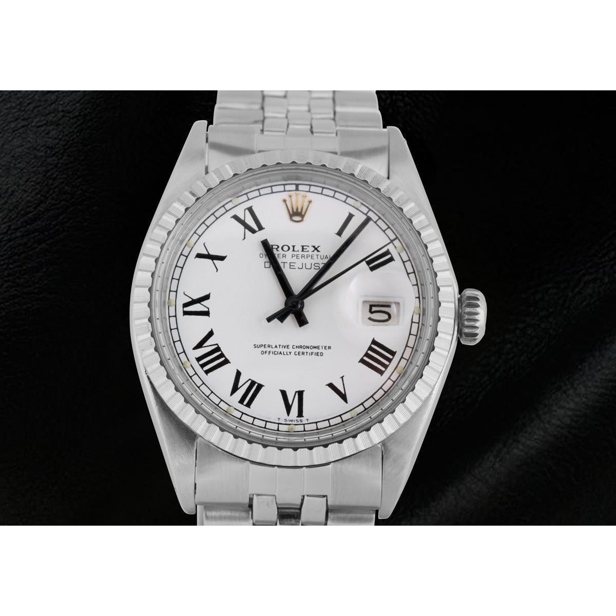 White Roman Dial QUICK SET