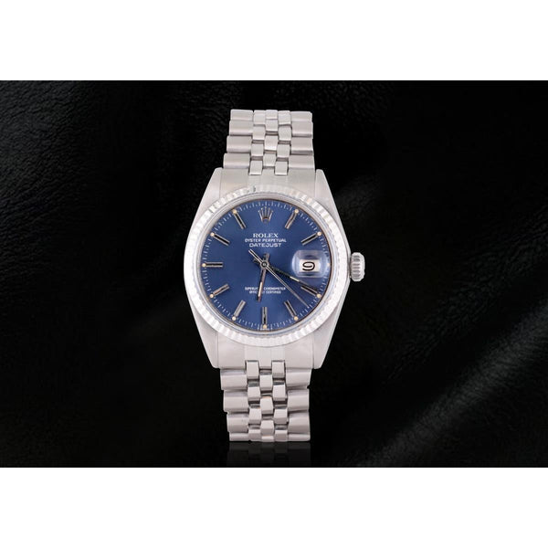 Datejust Men Watch Blue Stick Dial