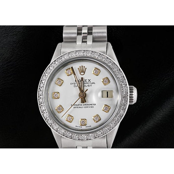 Ss White Diamond Dial Bezel Jubilee Rolex