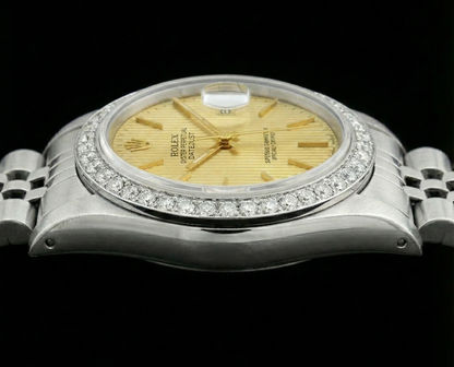 Ss Jubilee Bracelet Date Just Ladies Watch Stick Dial Rolex