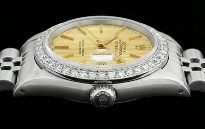 Ss Jubilee Bracelet Date Just Ladies Watch Stick Dial Rolex