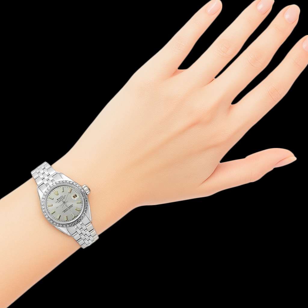 Ss Jubilee Bracelet Rolex Women Watch Stick Dial Diamond Bezel