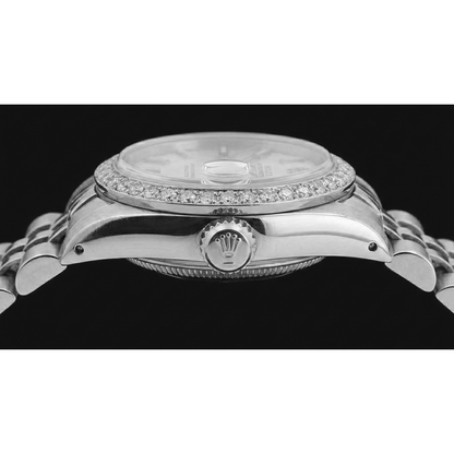 Ss Jubilee Bracelet Rolex Women Watch Stick Dial Diamond Bezel