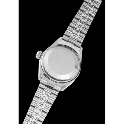 Ss Jubilee Lady Date Watch Silver Stick Dial Rolex Datejust
