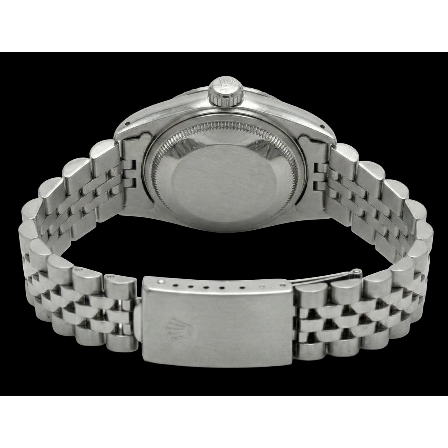 Ss Jubilee Lady Date Watch Silver Stick Dial Rolex Datejust