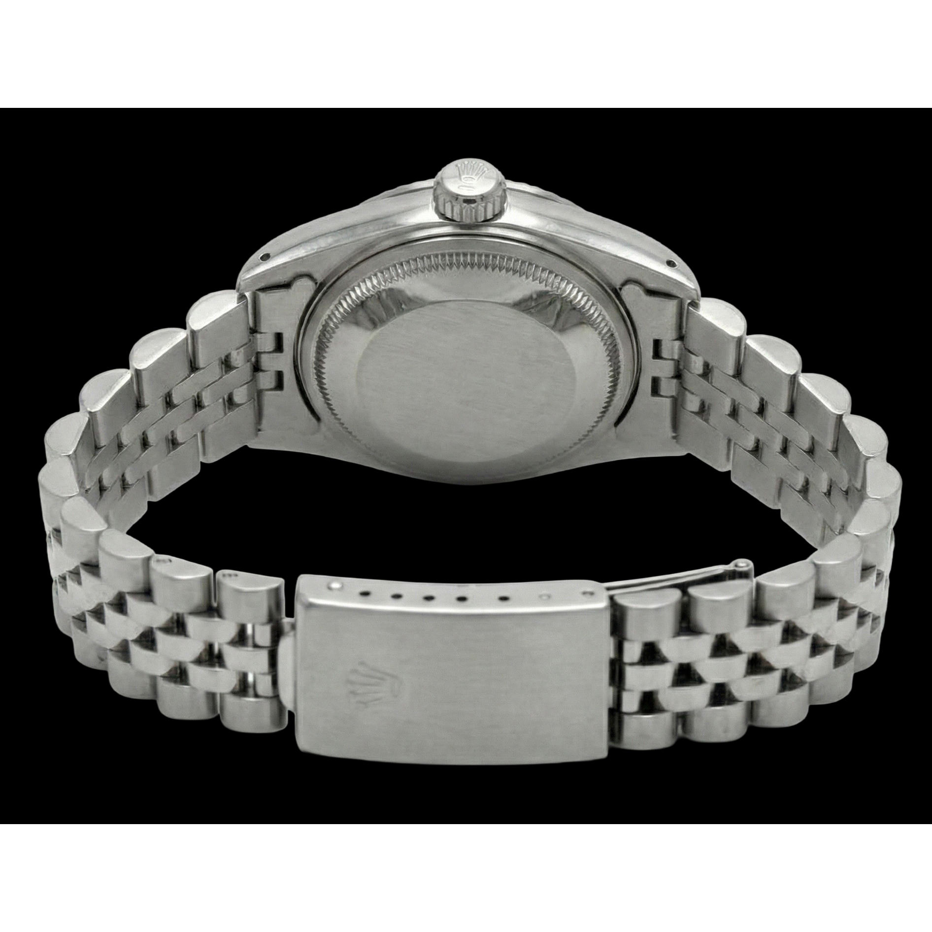 Ss Jubilee Lady Date Watch Silver Stick Dial Rolex Datejust