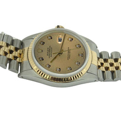 Stainless Steel And Yellow Watch Date Just Rolex Diamond Dial Watch