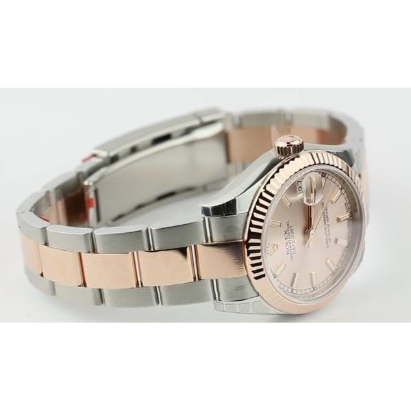 Pink Gold Bracelet Datejust Rolex 