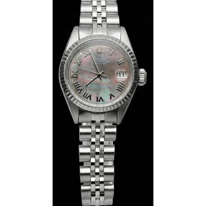 Stainless Steel Jubilee Rolex Gray Roman Dial Rolex Watch