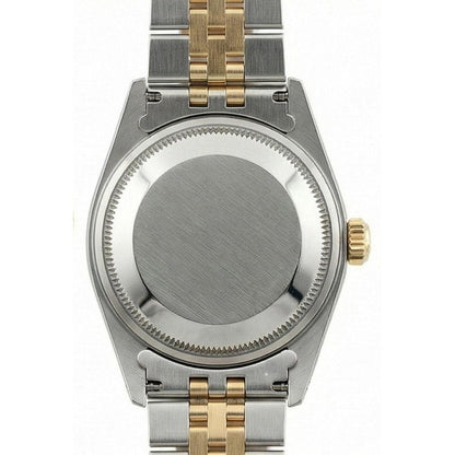 String Diamond Dial Datejust Rolex Ladies Watch Ss & Gold