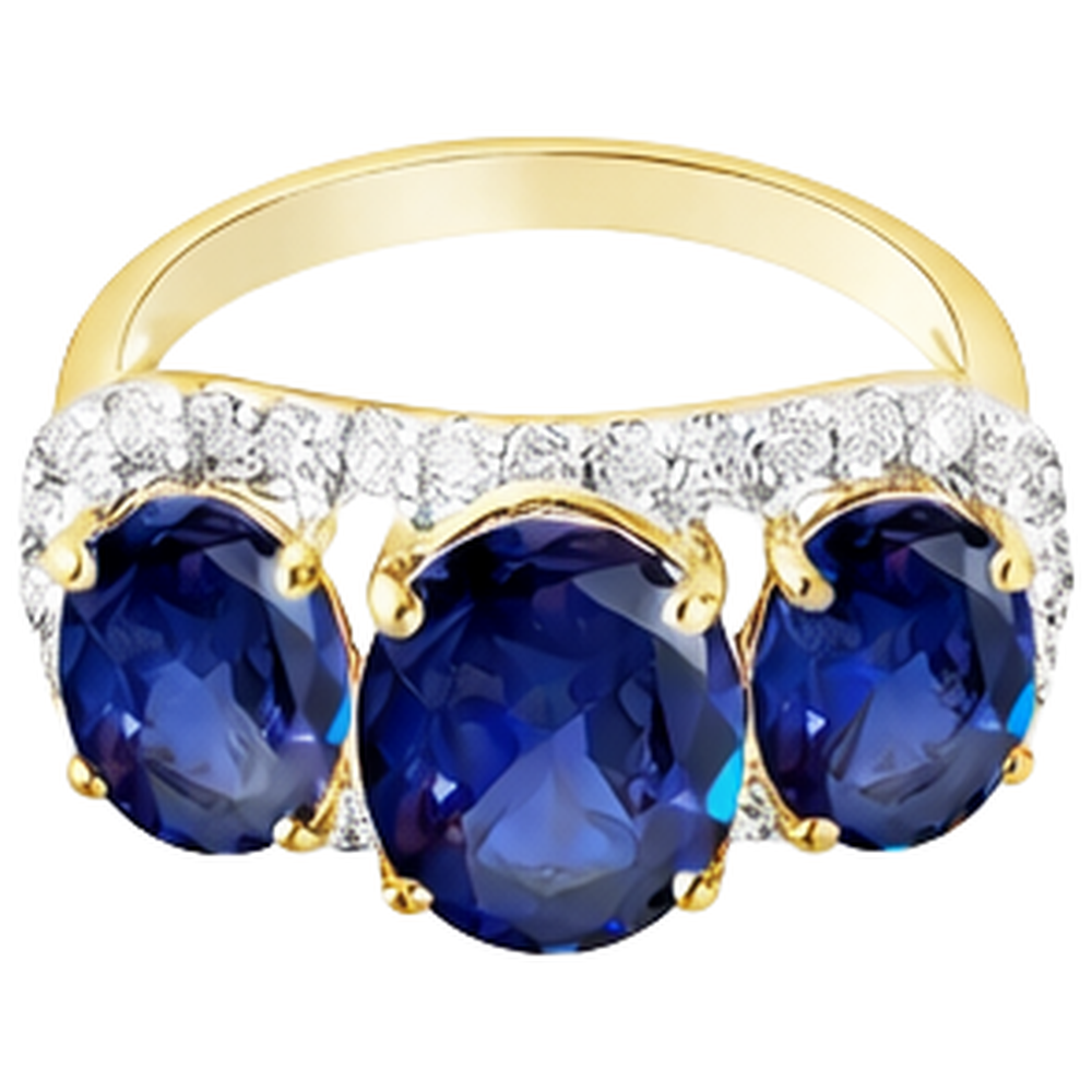 Tanzanite Oval And Round Natural Earth Mined Diamonds 6 Carat Anniversary Ring Jewelry