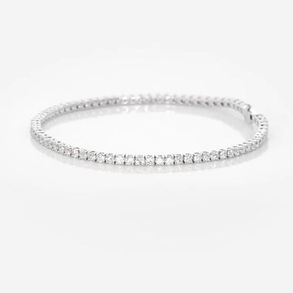 Tennis Bracelet White Gold 10.50 Carats Gorgeous Round Lab Grown Diamonds