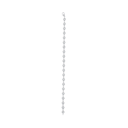 Tennis Bracelet White Gold Round Lab Grown Diamond By The Yard 3 Ct