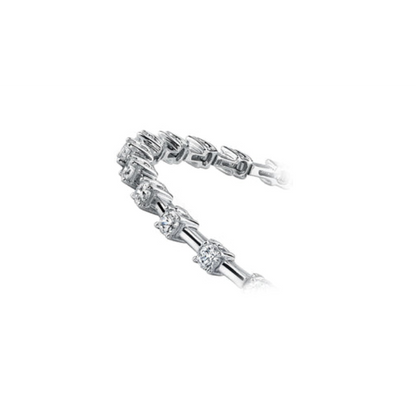 Tennis Bracelet Women Gold Jewelry 2.80 Carats Prong Set Round Natural Earth Mined Diamond