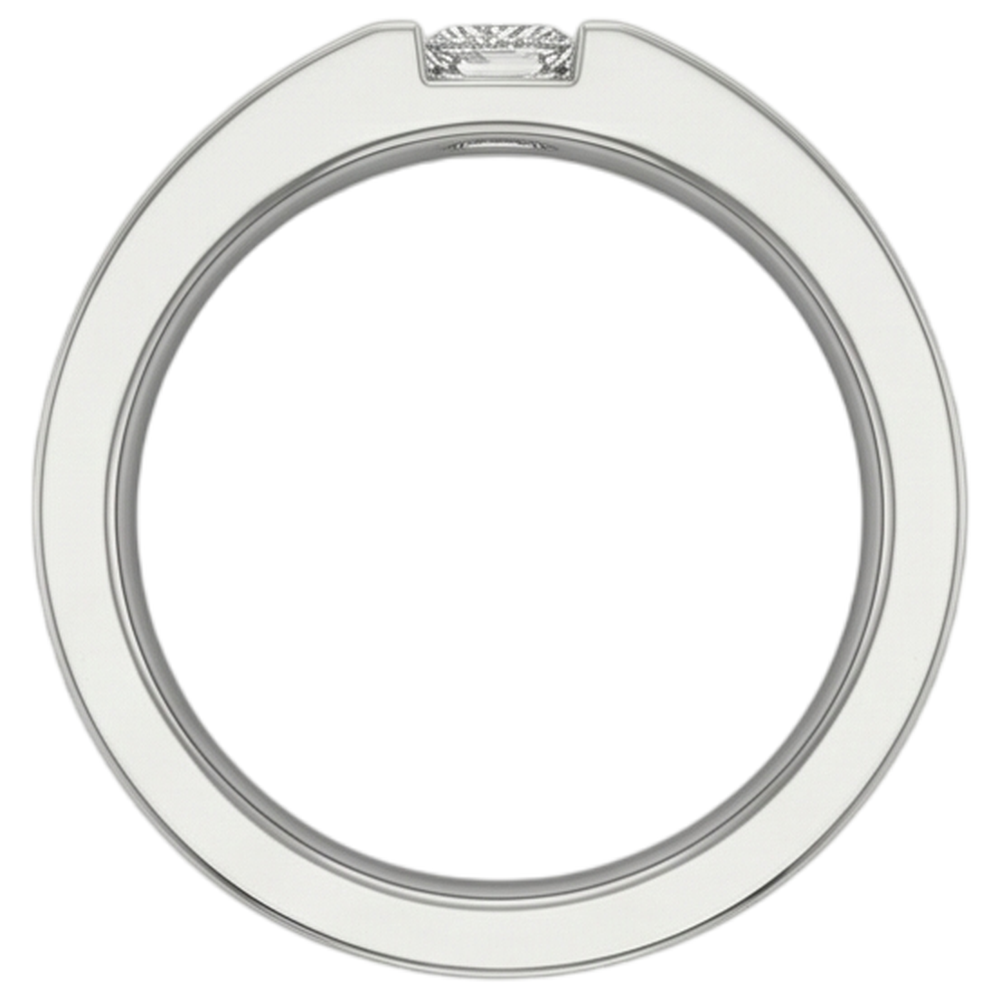 Tension Princess Diamond Anniversary Ring White Gold 10K 0.75 Carats