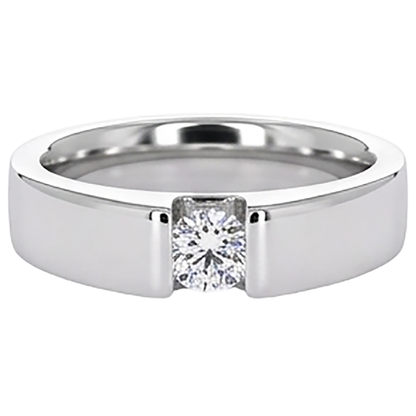Tension Set Diamond Men's Ring 1 Carat Jewelry