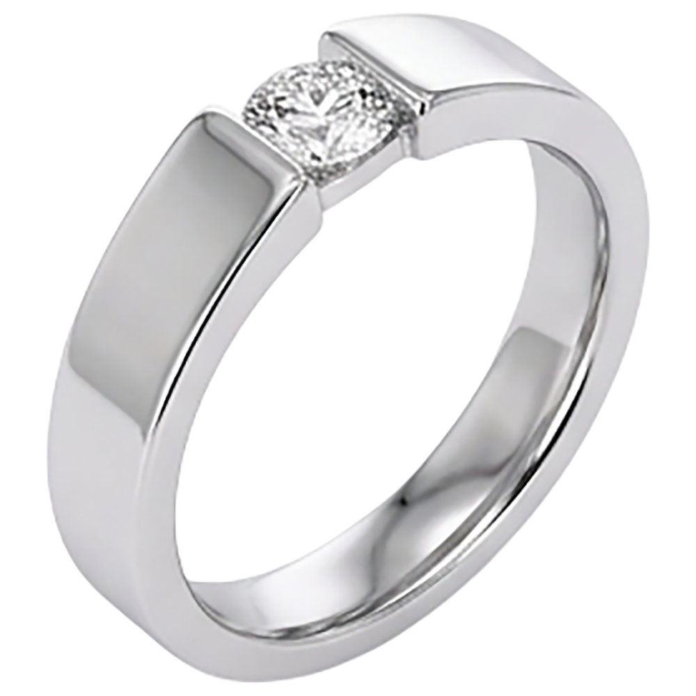 Tension Set Diamond Men's Ring 1 Carat Jewelry