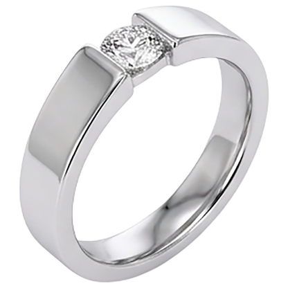 Tension Set Diamond Men's Ring 1 Carat Jewelry