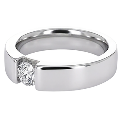 Tension Set Diamond Men's Ring 1 Carat Jewelry