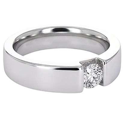 Tension Set Diamond Men's Ring 1 Carat Jewelry