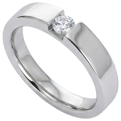 Tension Set Round Diamond Promise Men's Ring 0.50 Carats Jewelry
