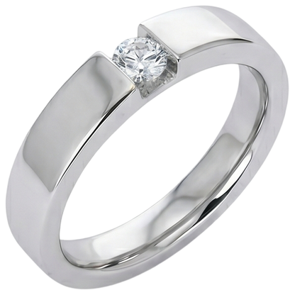 Tension Set Round Diamond Promise Men's Ring 0.50 Carats Jewelry