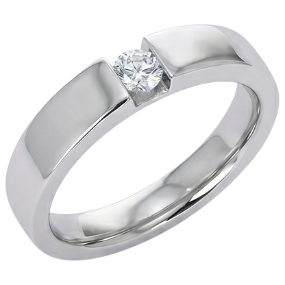 Tension Set Round Diamond Promise Men's Ring 0.50 Carats Jewelry