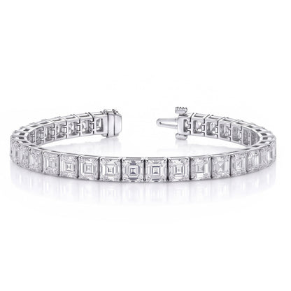 The Most Expensive Bracelet With Asscher Natural Earth Mined Diamonds