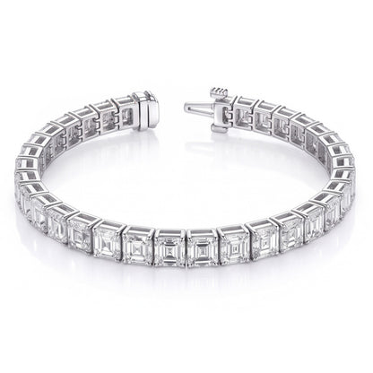 The Most Expensive Bracelet With Asscher Natural Earth Mined Diamonds