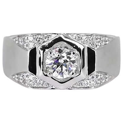 Thick Shank Men's Anniversary Band Round Diamond 1.75 Carats