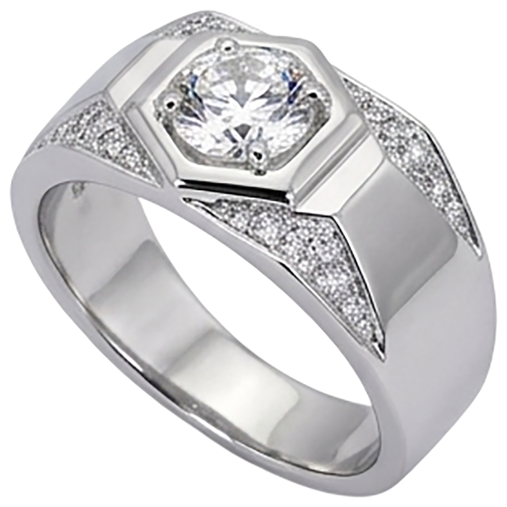 Thick Shank Men's Anniversary Band Round Diamond 1.75 Carats